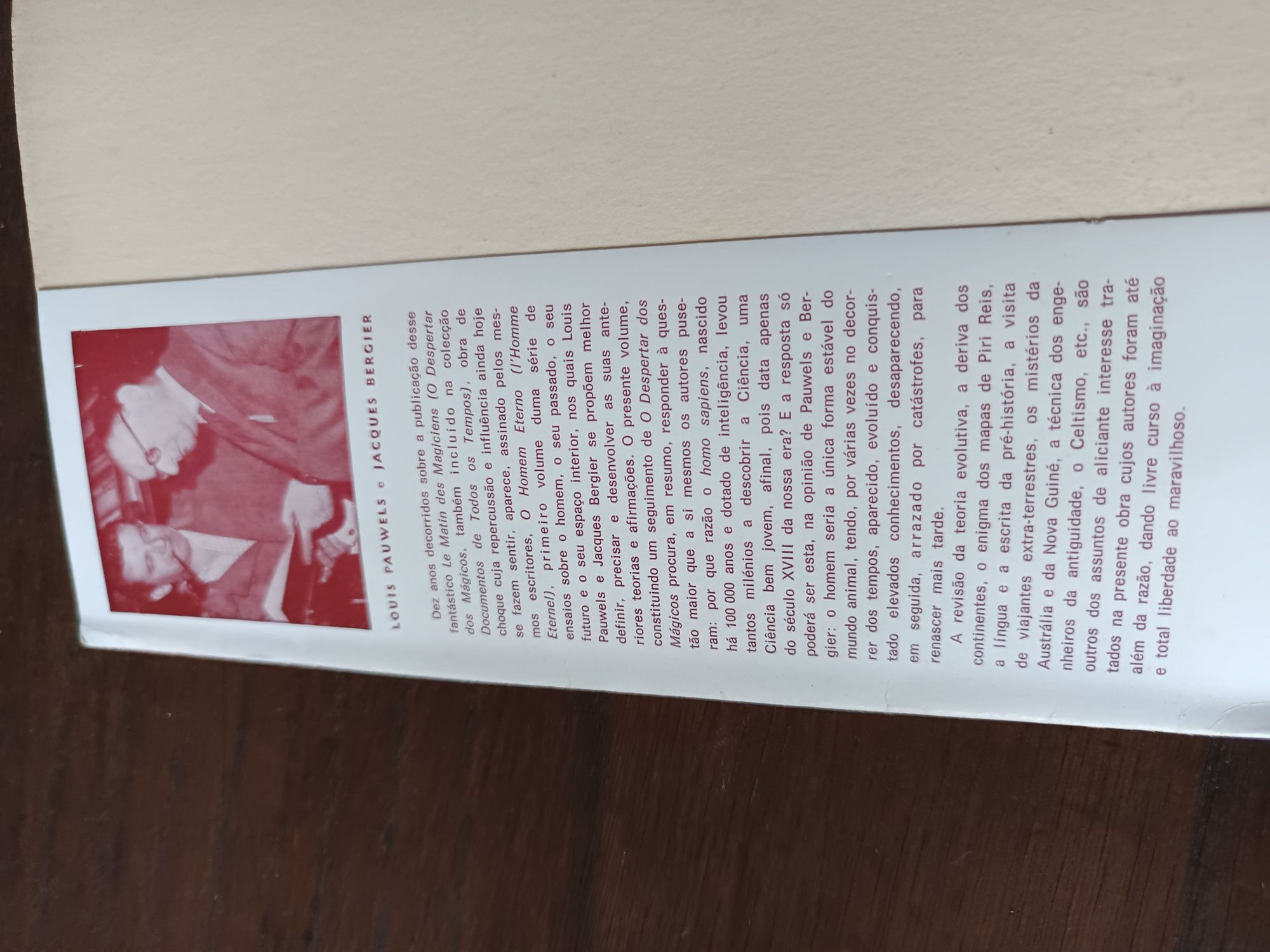 Livro "O Homem eterno" Louis Pauwels e Jacques Bergier