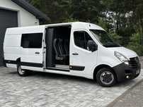 Renault MASTER L4H2 / Brygadowy 7 osób / HAK 3500kg! / Salon PL / Stan Jak Nowy / Najbogatsze wyposażenie / MAXI / Koła bliźniacze / Nowe opony / FV23%  Niski przebieg 42 tyś km / Serwis tylko w autoryzowanym serwisie