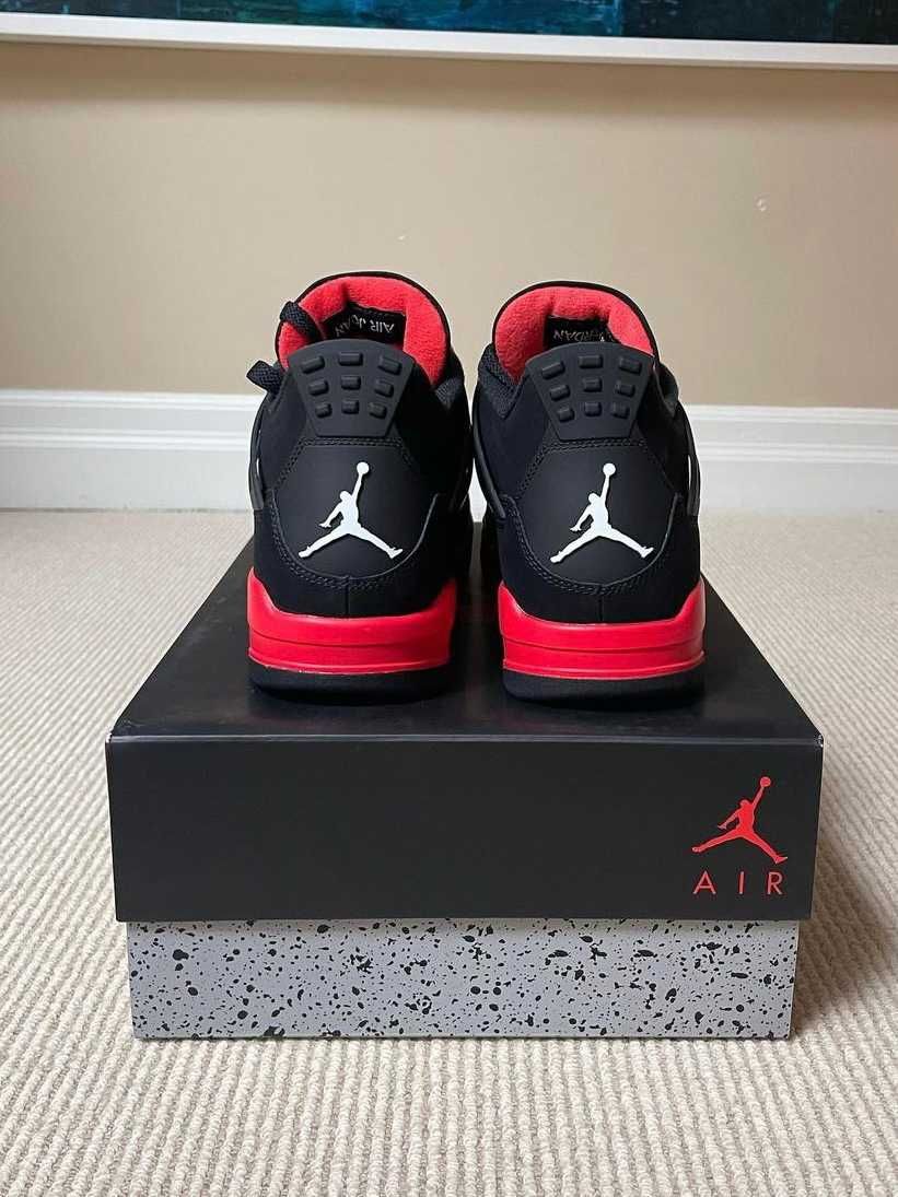 Jordan 4 RetroRed Czerwony Czarny Nowy z metką42