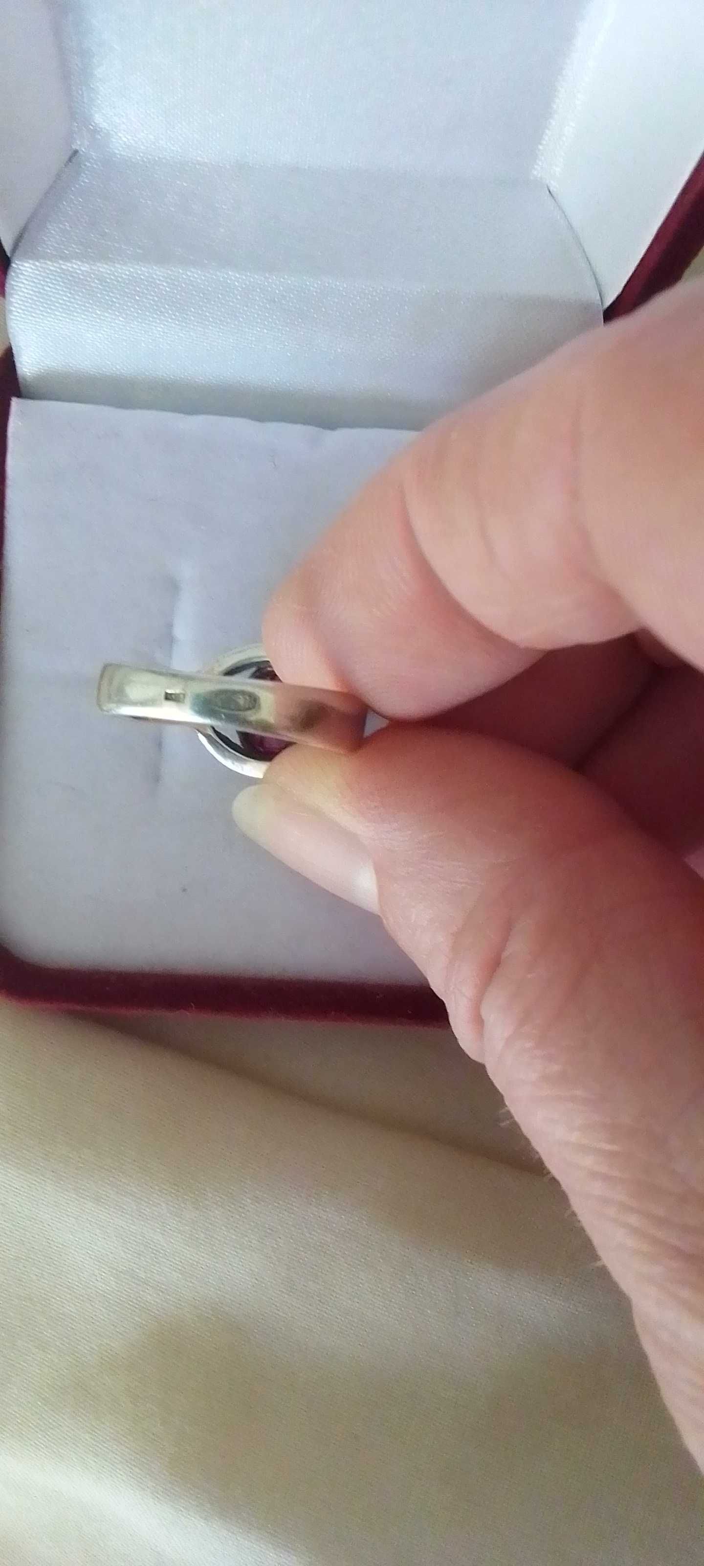 Перстень кольцо с камнем 875 проба СССР