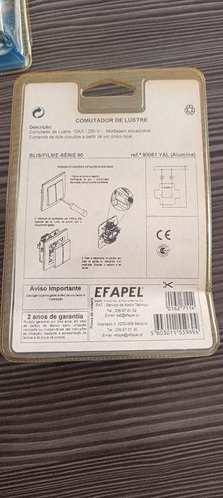 Interruptores e Comutadores Efapel