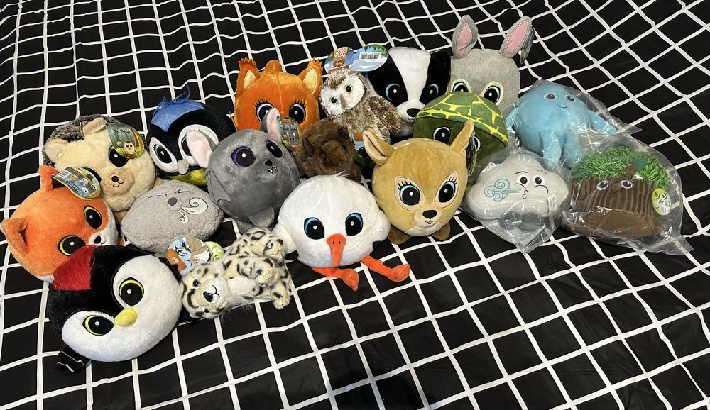 18x Nowe zabawki pluszaki z Biedronki