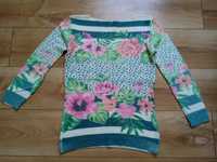 Sweterek swetr damski w kwiaty wiosenny rozm L