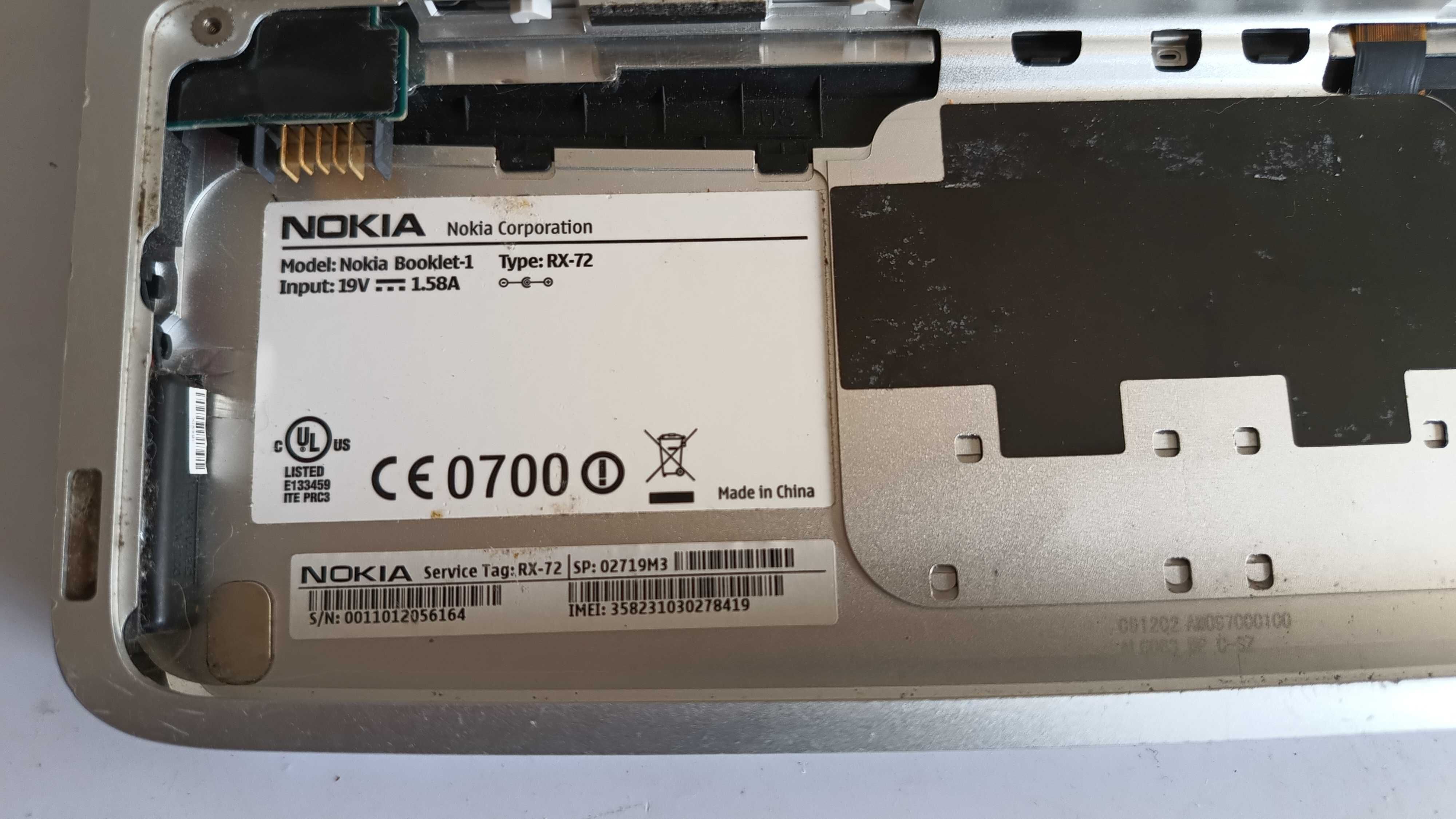 NETBOOK NOKIA BOOKLET RX-72 3G 3 sztuki - komplet