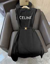 Сукня Celine жіноча чорна з поясом