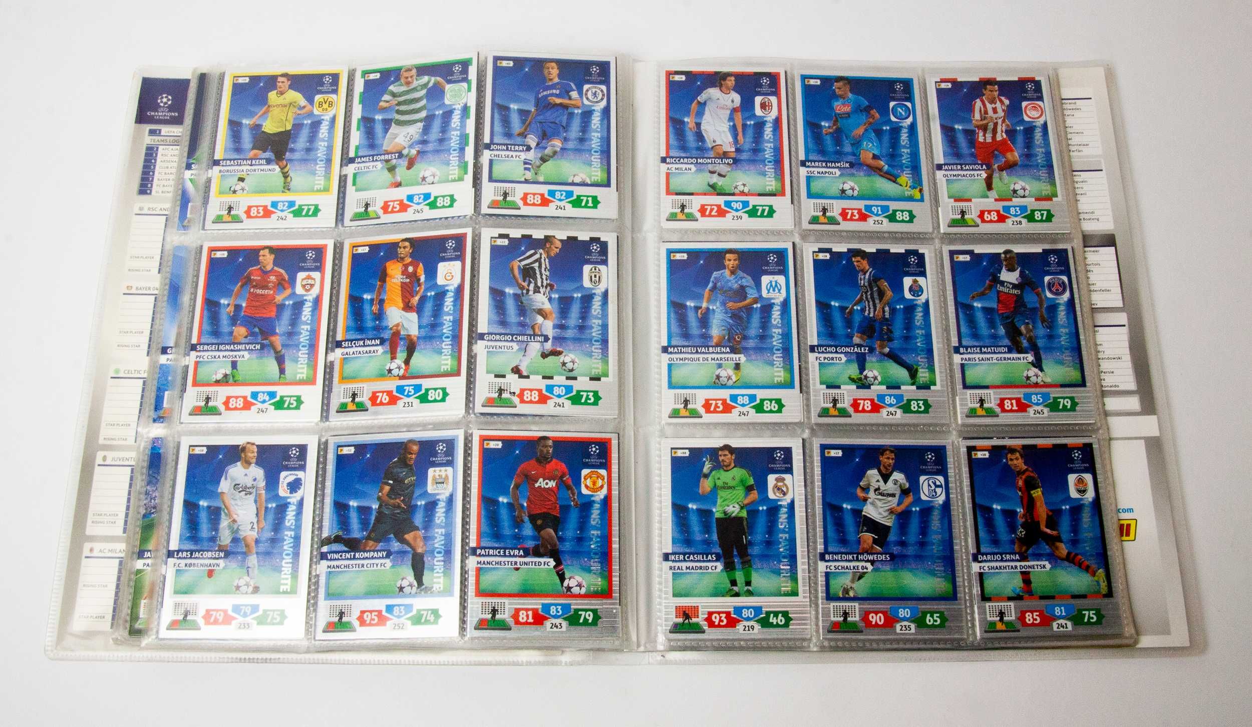 PANINI UEFA CHAMPIONS LEAGUE 2013/2014 Komplet 365 kart