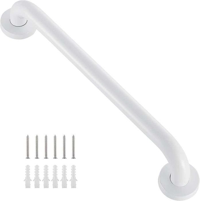 Uchwyt łazienkowy pod prysznic do wanny biały 60cm poręcz dla seniorów