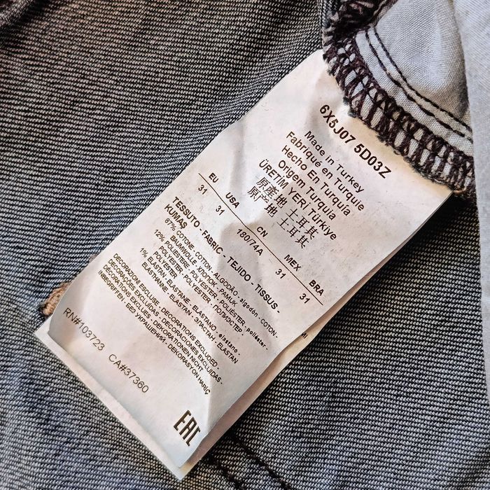 Armani Jeans Tulip spodnie jeans stretch 31