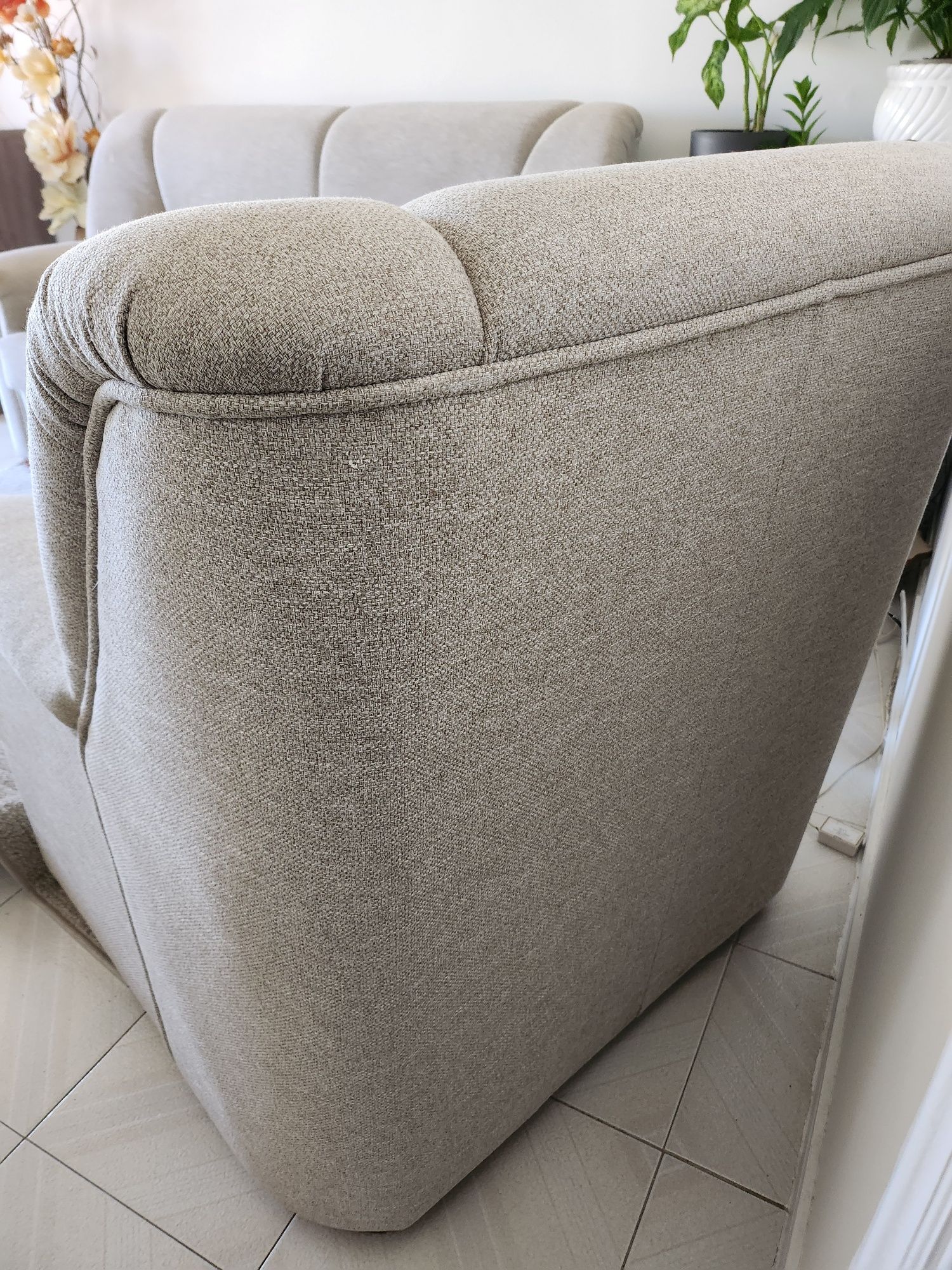 Conjunto sofás Creme
