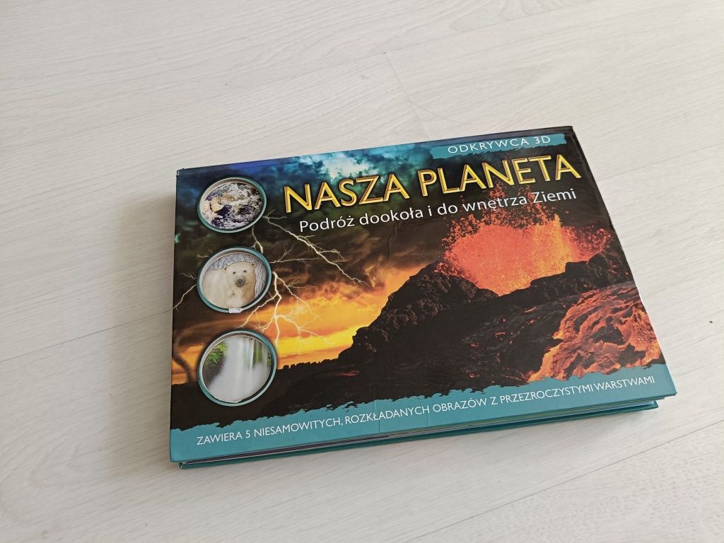 Książka odkrywca 3d nasza planeta podróż dookoła i do wnętrza ziemi 3d