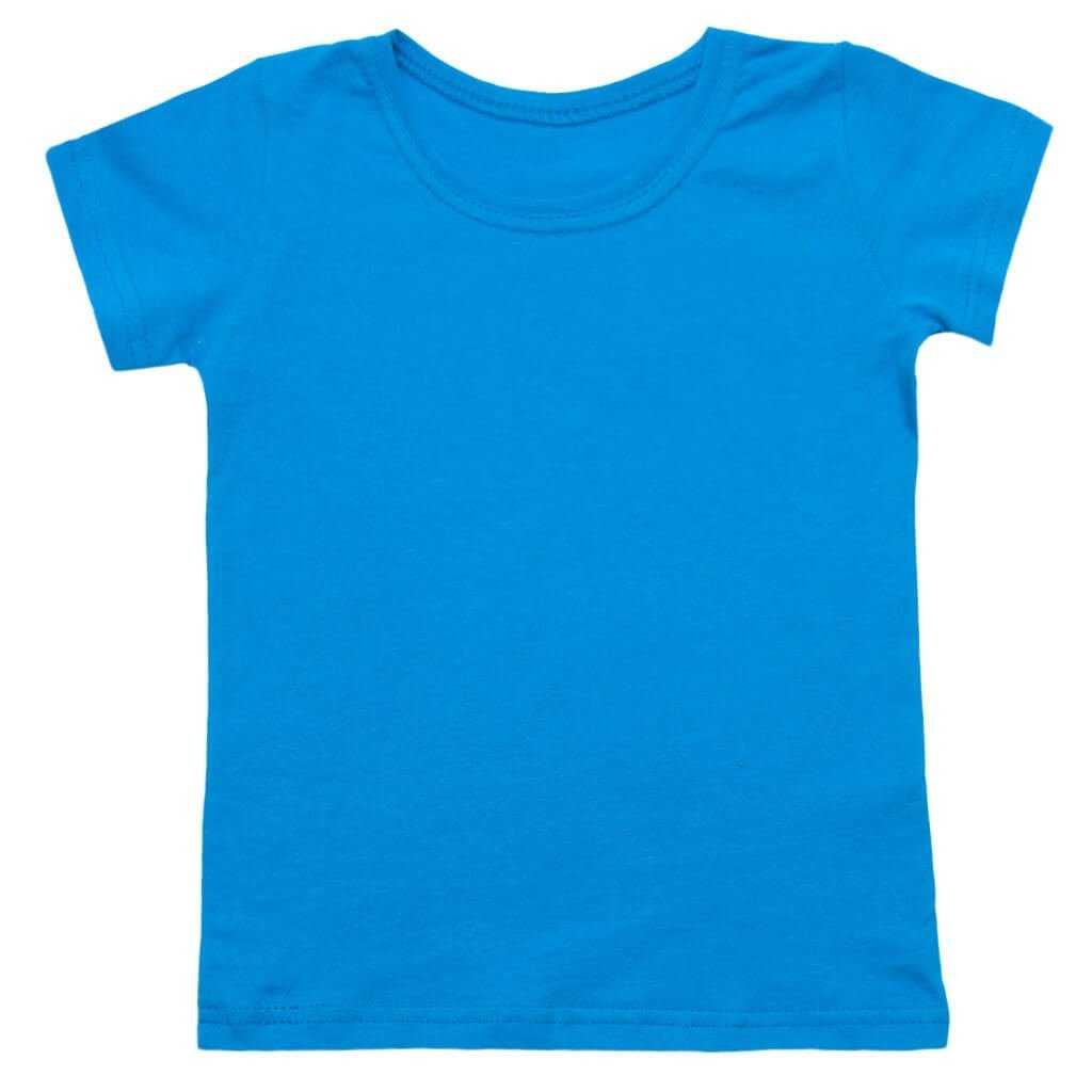 Дитяча однотонна футболка, трикотажна футболка для хлопчика, дівчинки