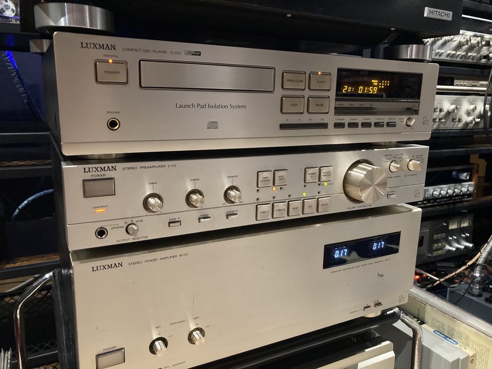 Retrospekcja Luxman M-03 C-03 D-373 Zestaw Hi-end