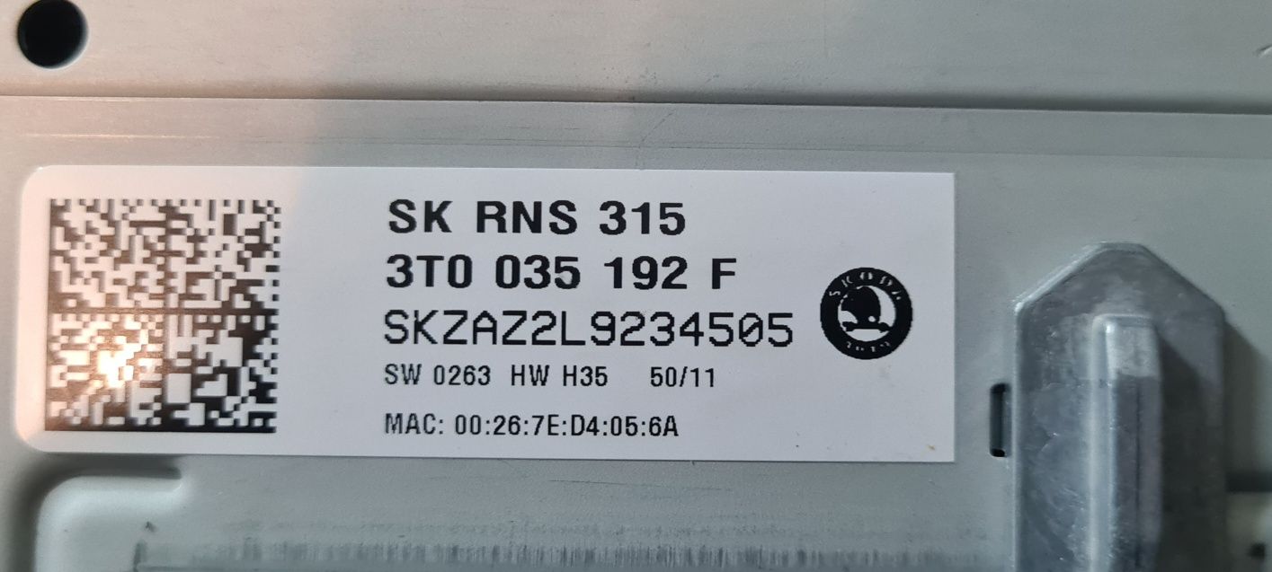 Radio Skoda RNS 315 AMUNDEN+