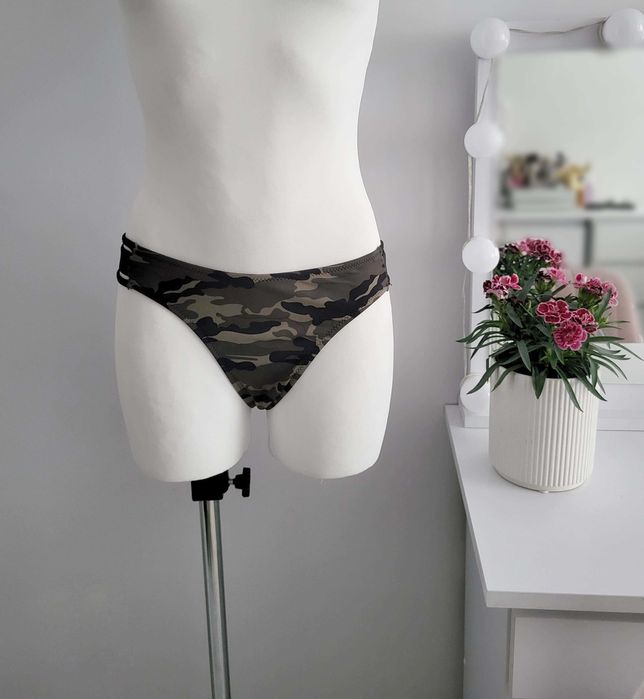 Majtki od bikini pełne strój kąpielowy moro M 38 Censored nowe