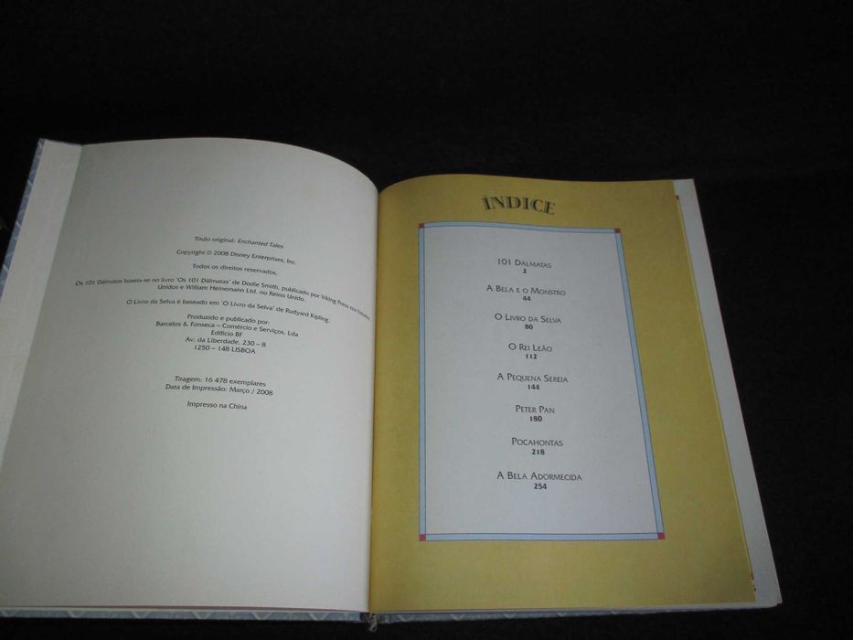 Livro Contos Encantados Disney