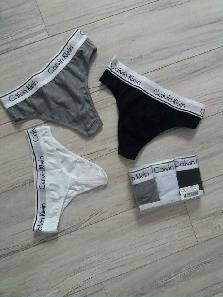 Bielizna Damska 3pak Stringi Figi Tommy Hilfiger CK Calvin Klein