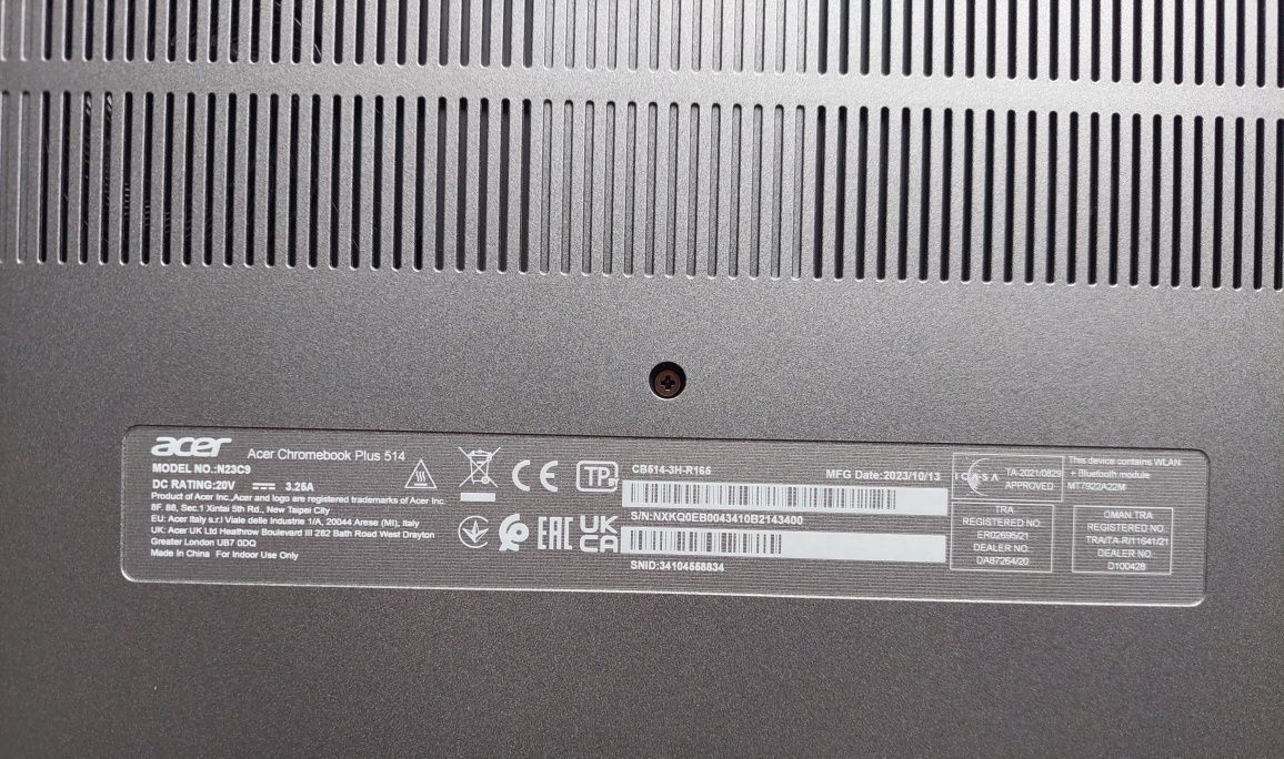 Acer Chromebook plus 514 8/128 ноутбук