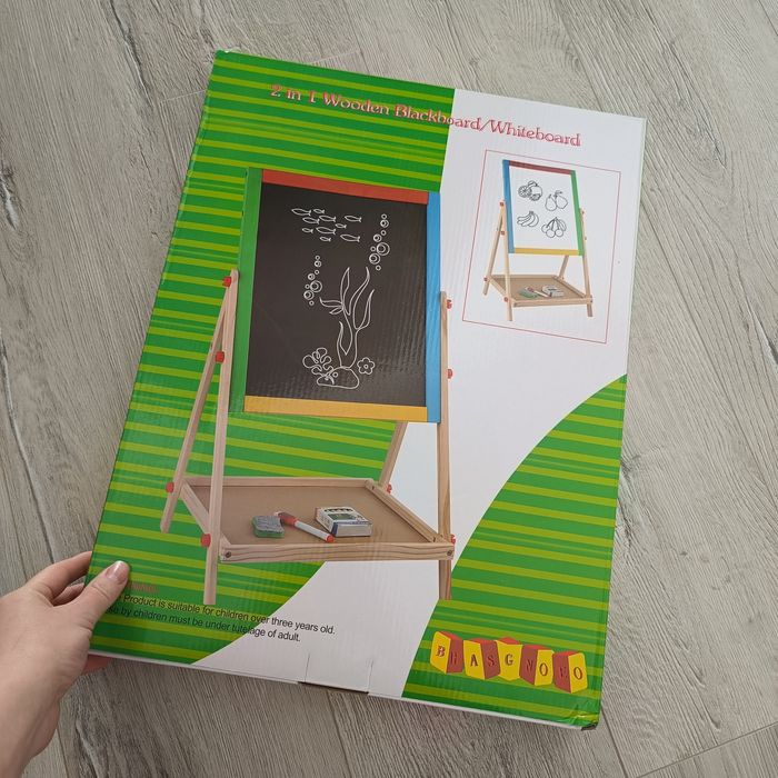 Дошка для малювання 2 в 1 дерев'яна