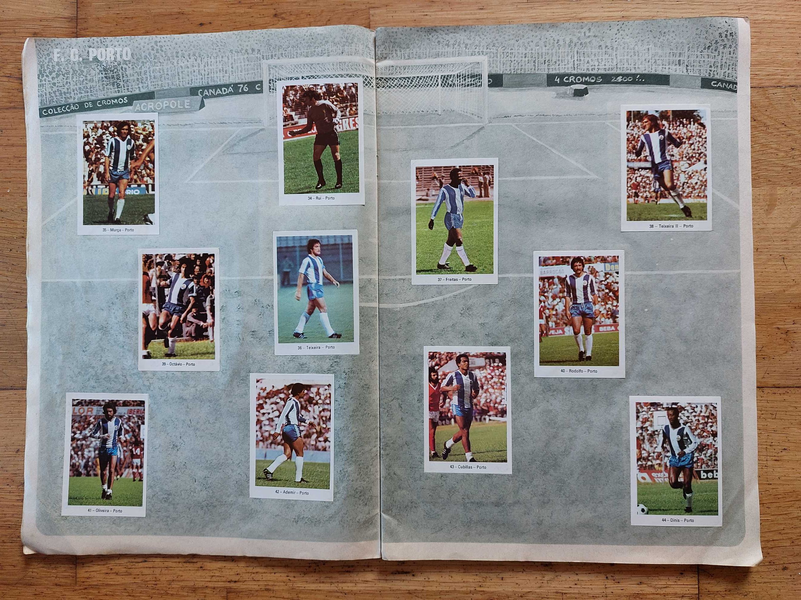 Caderneta de cromos "Futebol 77" Completa