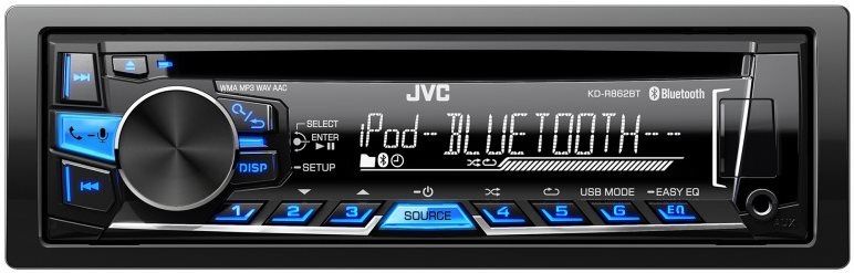 Автомагнітола JVC KD-R862BT Bluetooth, USB, AUX,CD. Б/у!  ОРИГИНАЛ !