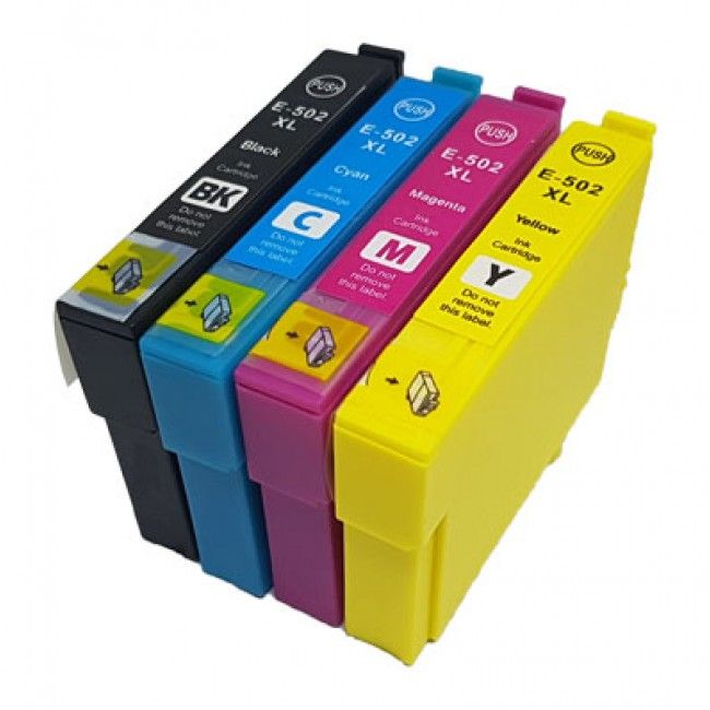 Pack de 4 Tinteiros Epson 502 XL Compatíveis PORTES GRÁTIS