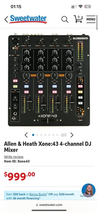 Allen & Heath Xone:43 4+1
Channel Analogue DJ Mixer