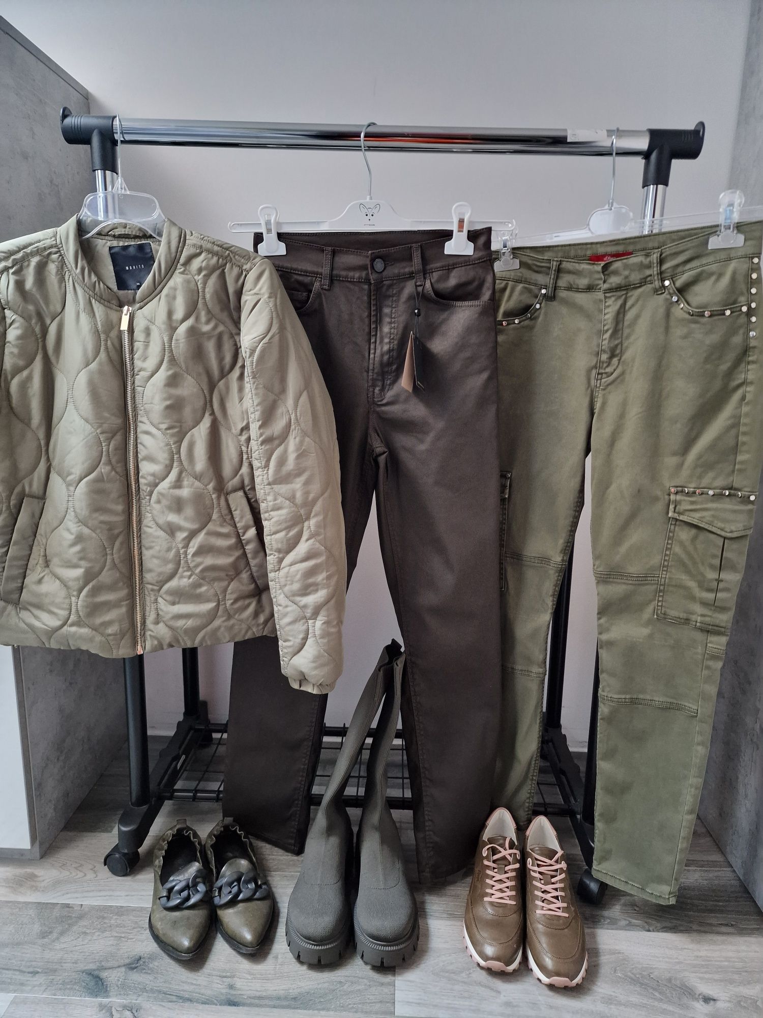 Spodnie Bojówki Khaki S.Oliwer 36