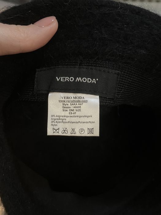 Черная панама из ангоры Vero Moda