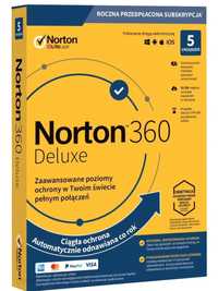 Antywirus Norton 360 deluxe 5u/12msc