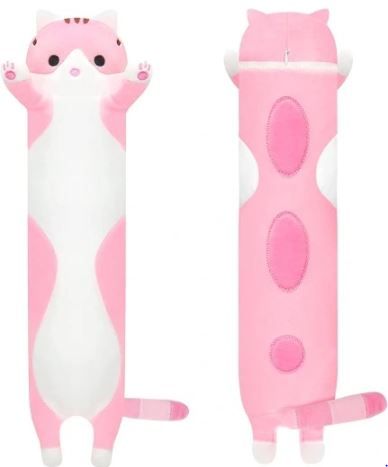 Maskotka Kot Długi Pluszak Miś 50 cm Różowy