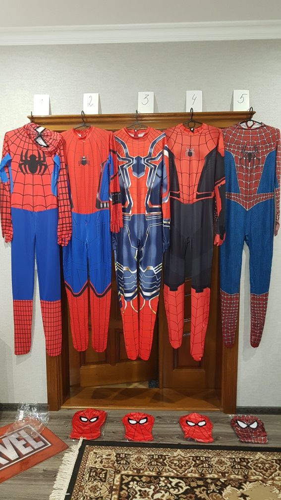 Продам костюми Спайдермена,нові,в ас-ті на зріст від 160до190см.