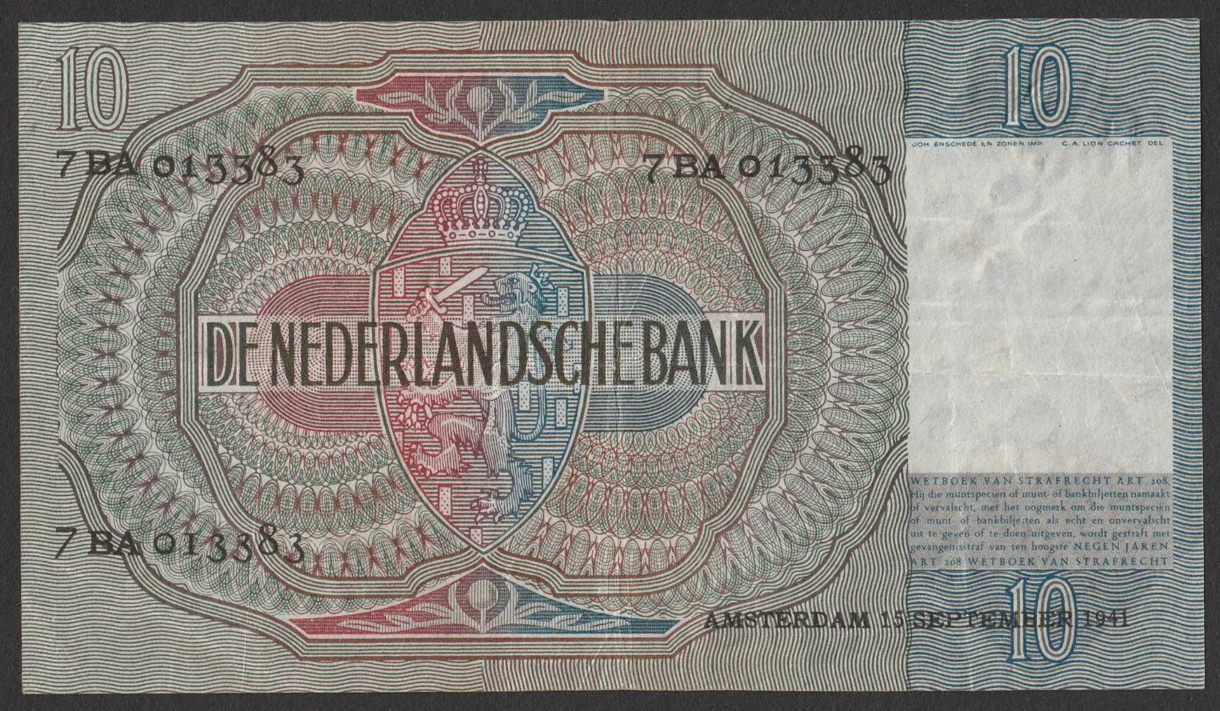 Holandia 100 guldenów 1941 - 7BA