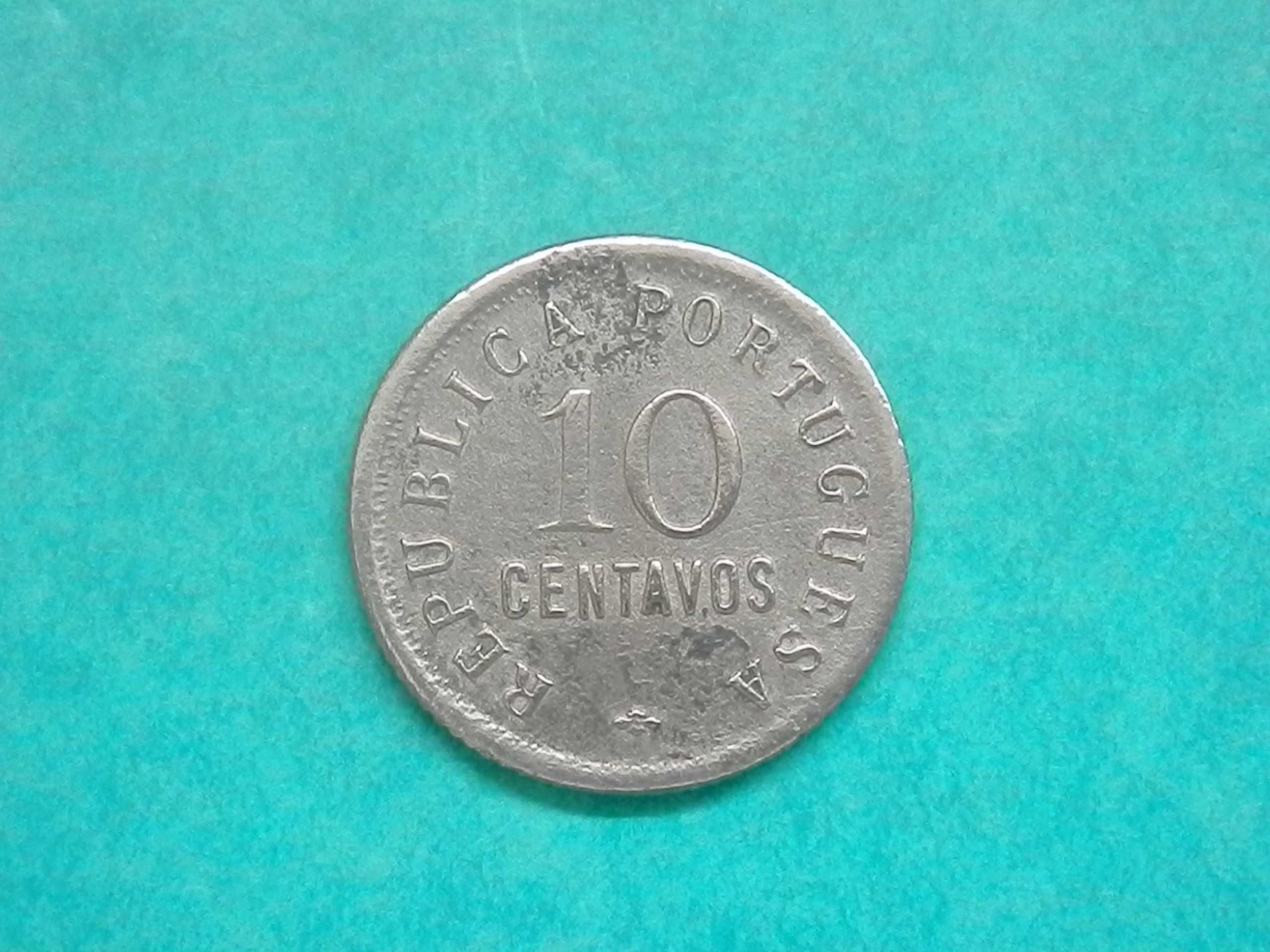571 - Angola: 10 Centavos 1922 cuni, por 50,00