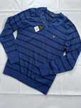 Lyle & Scott sweterek markowy nowy S/M paski logo cotton
