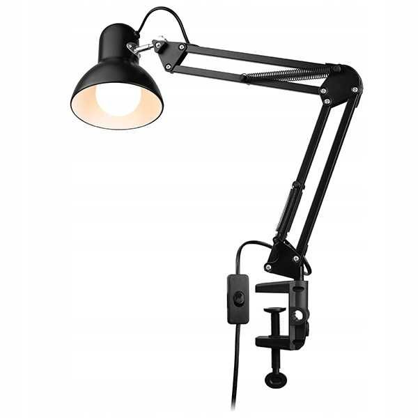 NOWA Lampka biurkowa kreślarska E27 LED + uchwyt klips SuperLED