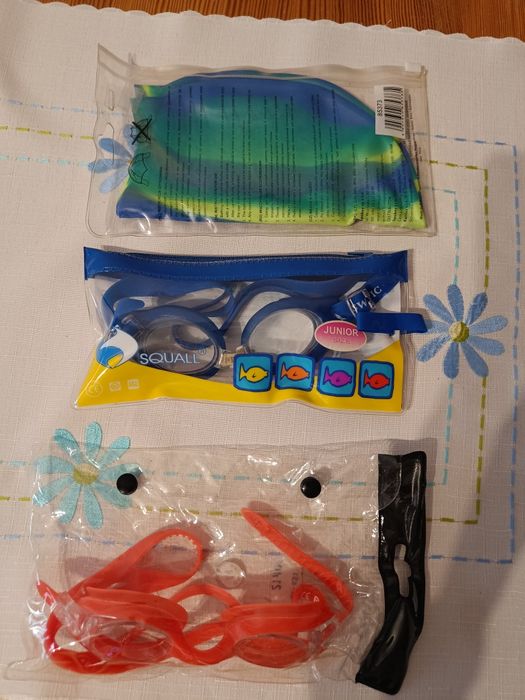 Zestaw do pływania - czepek i okulary