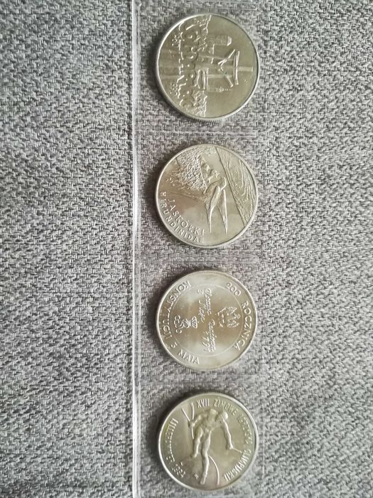 4 monety 10000zł 20000zł 1990r 1993r