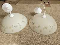 2 lampy sufitowe, żyrandole