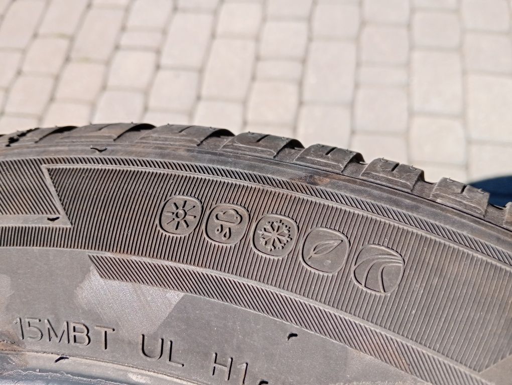 4 opony wielosezonowe 185/60r15 2023r super stan hankook
