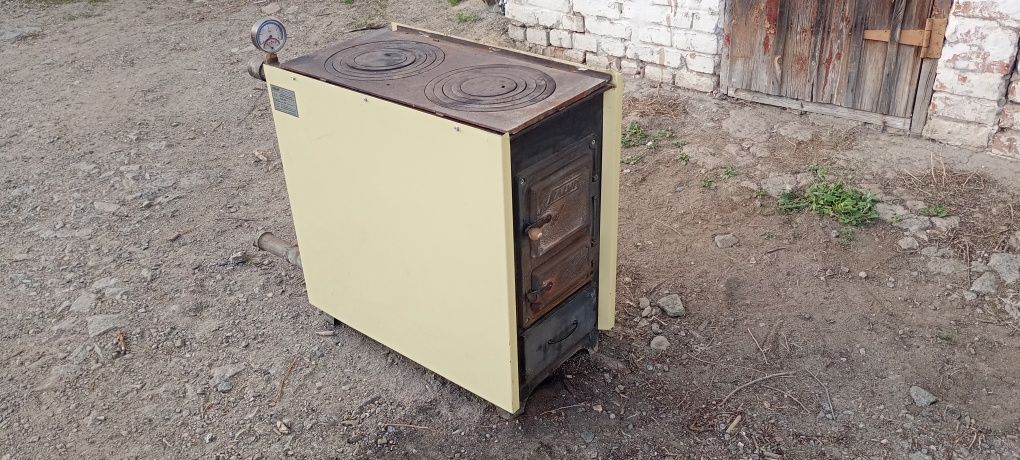 Котел kalvis 4c, калвіс, дровяний котел з плитою