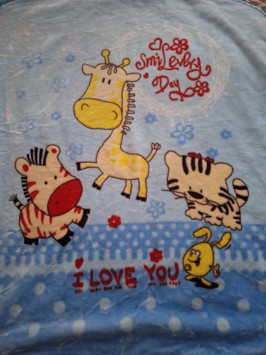 Дитяча велюрова ковдра-плед  Плед в ліжечко Ковдра в коляску