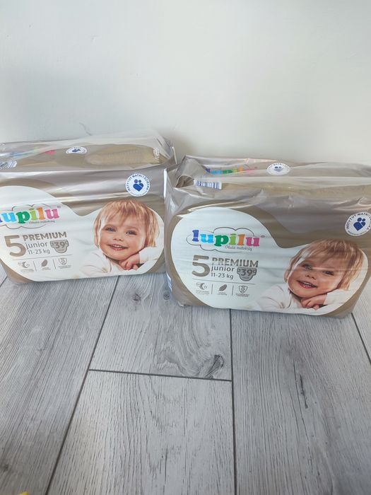 Dwa opakowania pampersów Lupilu pieluchomajtki rozmiar 5