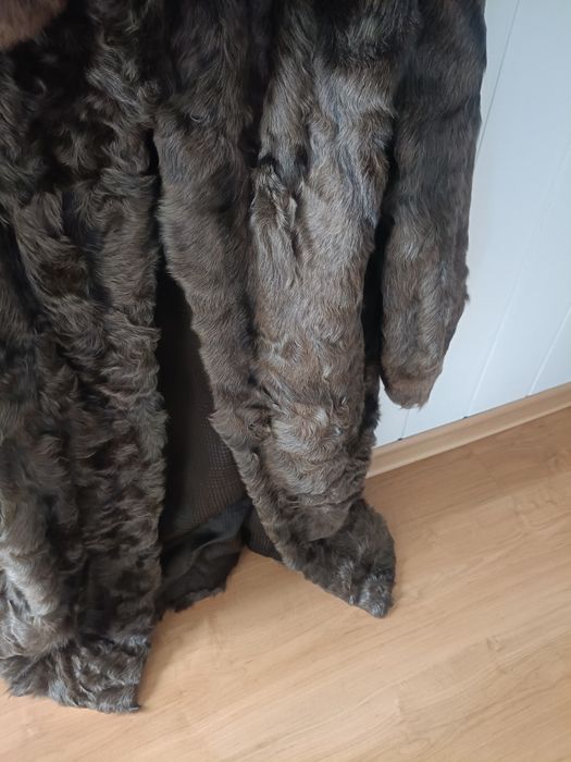 Futro futerko sztuczne płaszcz jesienny zimowy rozmiar 40 L 42 XL