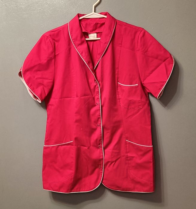 Fartuch kosmetyczny amarantowy róż