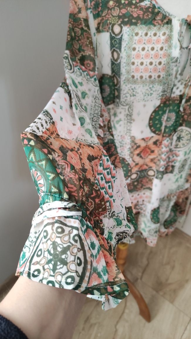 Tunika koszulowa Boho vintage 46 nowa