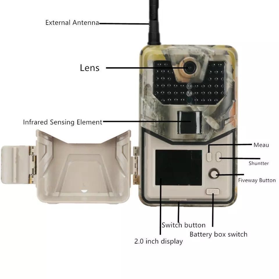 Фотопастка Suntek HC 900M кут огляду 120 градусів, GSM фотоловушка