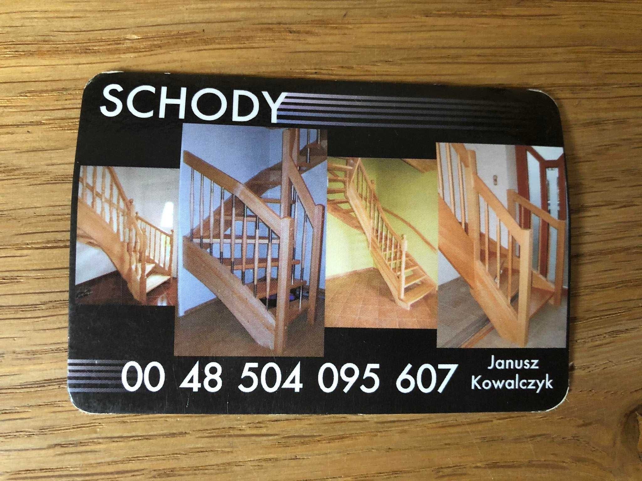 Usługi stolarskie, Schody drewniane, Schody własnej konstrukcji