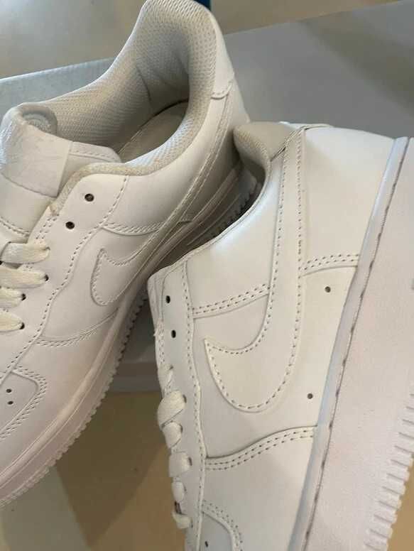 Biały\NikeForce1*airDamskieKomfort ZniżkaTrampkiNeutralne 43