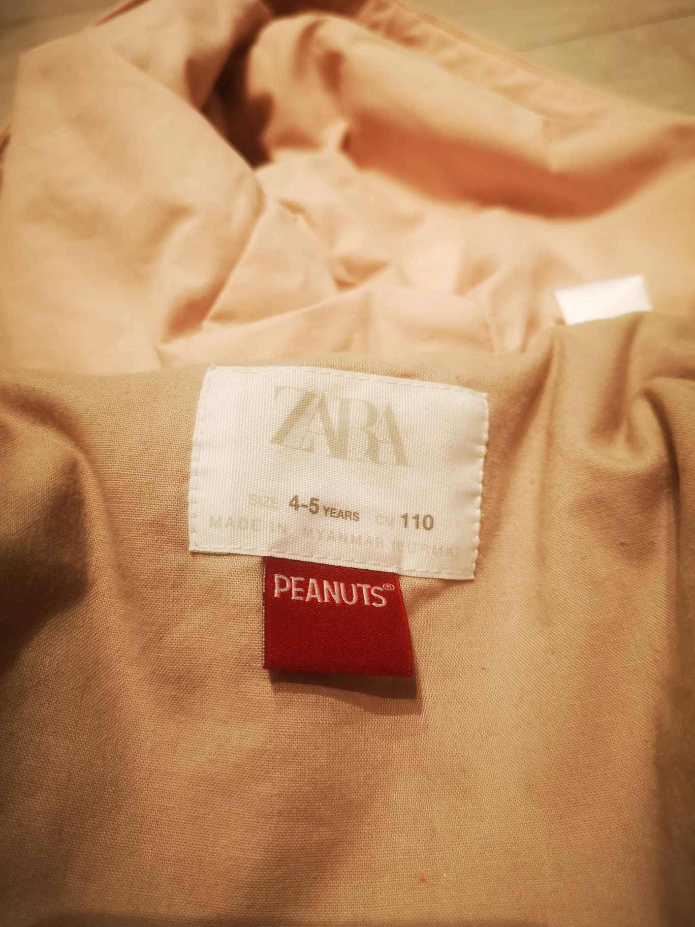 Kurtka przejściowa firmy Zara kolor janso różowy rozmiar 110.