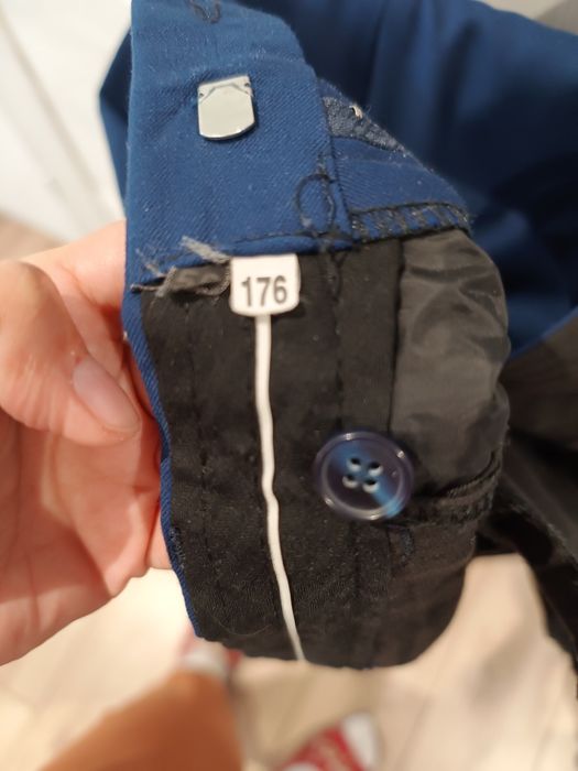 Garnitur granatowy męski